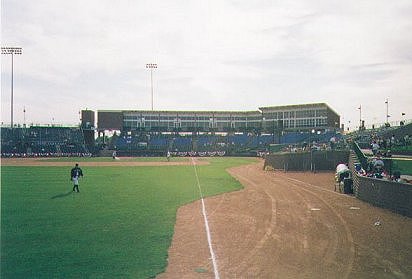 Photo down third base line