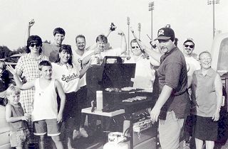 St. Paul Saints fans tailgating