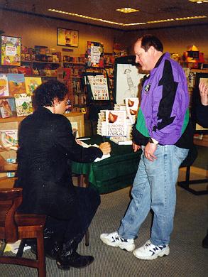Neal Karlen signing his book