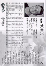 St. Paul Saints standard card back