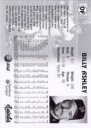 St. Paul Saints back of card