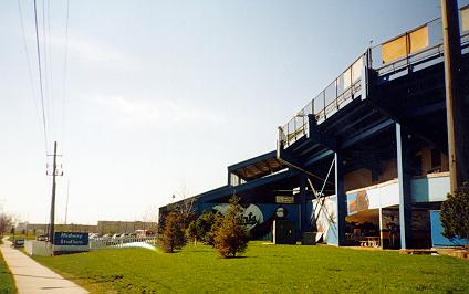Photo of street view of stadium