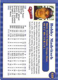 Winnipeg Goldeyes back of card