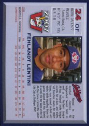 Winnipeg Goldeyes back of card