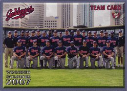 2007 Winnipeg Goldeyes team card