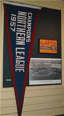 Photo 1957 Northern League Championship banner