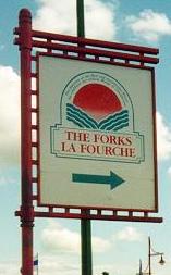 Photo of The Forks sign