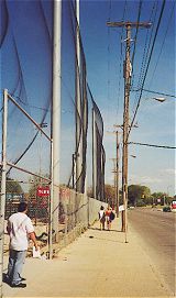 Photo of netting for foul balls