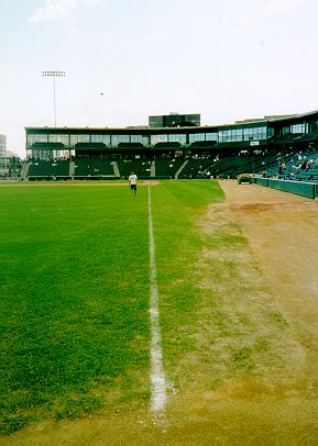 Photo down third base line