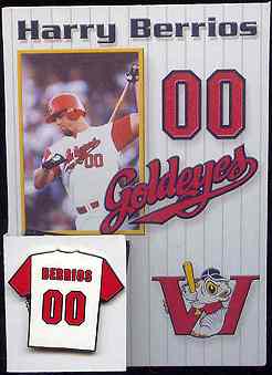 Harry Berrios jersey pin with card