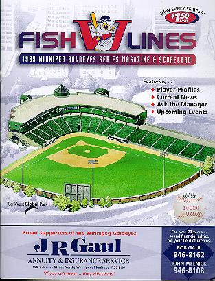 Winnipeg Goldeyes '99 Fishlines